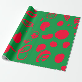 Abstraktes Weihnachtsdesign Wrapping Paper Geschenkpapier