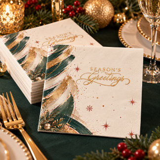 Abstraktes Weihnachtsfest für Unternehmen Serviette