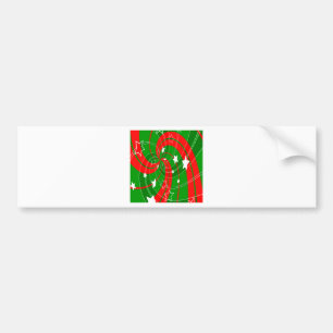 abstraktes Weihnachtsmuster Autoaufkleber