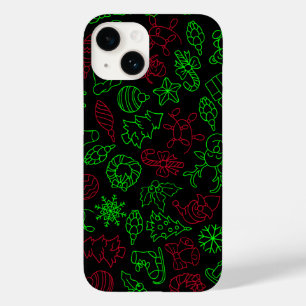 Abstraktes Weihnachtsmuster Case-Mate iPhone 14 Hülle