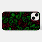 Abstraktes Weihnachtsmuster Case-Mate iPhone Hülle (Rückseite (Horizontal))