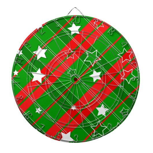 abstraktes Weihnachtsmuster Dartscheibe (vorne)