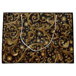 Abstraktes Weihnachtsmuster Große Geschenktüte