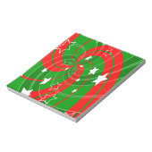 abstraktes Weihnachtsmuster Notizblock (Rotiert)