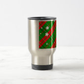 abstraktes Weihnachtsmuster Reisebecher (Mittel)