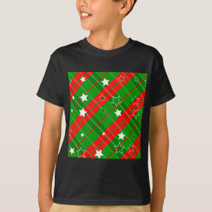abstraktes Weihnachtsmuster T-Shirt