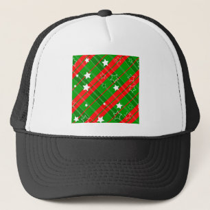 abstraktes Weihnachtsmuster Truckerkappe
