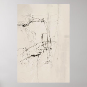 Abstraktes Weingießen Kunst, Dichtung und Musik Poster