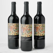 Abstraktes Weinlabel Weinetikett (Flaschen)