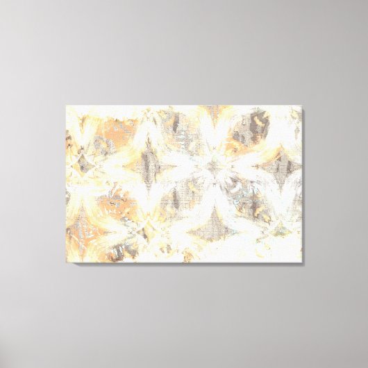 Abstraktes Weiß-, Grau-, Orange- und Blaumuster Leinwanddruck (Vorderseite)