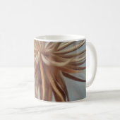 Abstraktes Weiß- und Braun-Gemälde Kaffeetasse (VorderseiteRechts)