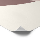 Abstraktes Weißes Leaf Moderne Ausschnitte Poster (Ecke)