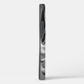Abstraktes weißes Rauch auf schwarz Case-Mate iPhone Hülle (Rückseite / Rechts)