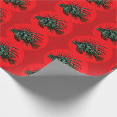 Abstraktes Weißfischweinpapier Geschenkpapier (Ecke)