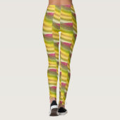Abstraktes Wellenmuster #2 Leggings (Rückseite)