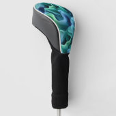 Abstraktes Wellenmuster des Ozeans Golf Headcover (angewinkelt)