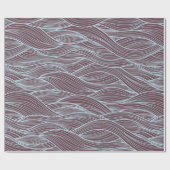 Abstraktes Wellenmuster Geschenkpapier (Flach)