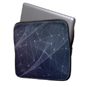 Abstraktes Wellenmuster Laptopschutzhülle (Vorderseite Links)