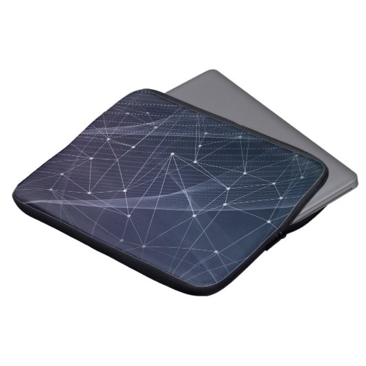 Abstraktes Wellenmuster Laptopschutzhülle (Vorne Oben)