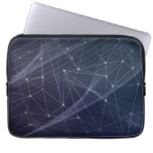 Abstraktes Wellenmuster Laptopschutzhülle (Vorderseite)