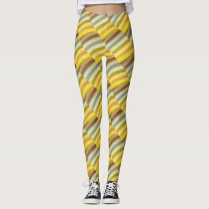 Abstraktes Wellenmuster Leggings