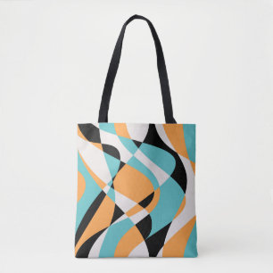 Abstraktes Wellenmuster Nahtloses Design Tasche