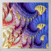 Abstraktes Wellenmuster Poster (Vorne)