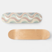 Abstraktes Wellenmuster Skateboard (Horizontal)
