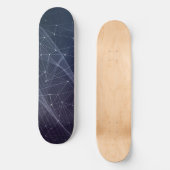 Abstraktes Wellenmuster Skateboard (Vorderseite)