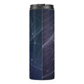 Abstraktes Wellenmuster Thermosbecher (Rückseite)