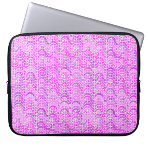Abstraktes Wellenmuster - violett, lavenförmig, or Laptopschutzhülle