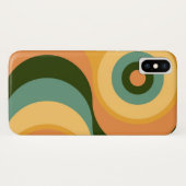 Abstraktes, welliges Retro Case-Mate iPhone Hülle (Rückseite (Horizontal))