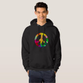 Abstraktes Weltfriedenszeichen Hoodie (Vorne ganz)