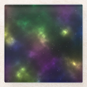 Abstraktes Weltraum-Sternbild-Design Glasuntersetzer