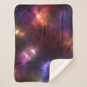 Abstraktes Weltraum-Sternbild-Design Sherpadecke