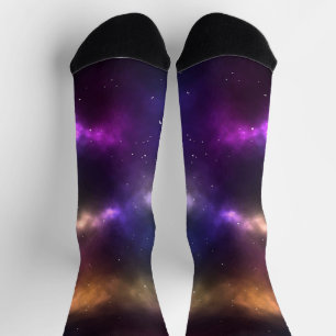 Abstraktes Weltraum-Sternbild-Design Socken