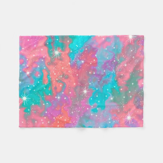 Abstraktes Weltraumwerk | Fleecedecke (Vorderseite (Horizontal))