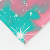 Abstraktes Weltraumwerk | Fleecedecke (Ecke)