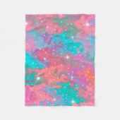 Abstraktes Weltraumwerk | Fleecedecke (Vorderseite)