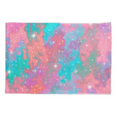 Abstraktes Weltraumwerk | Kissenbezug (Rückseite-Links)