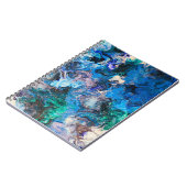 Abstraktes Wendelheft Notizblock (Linke Seite)