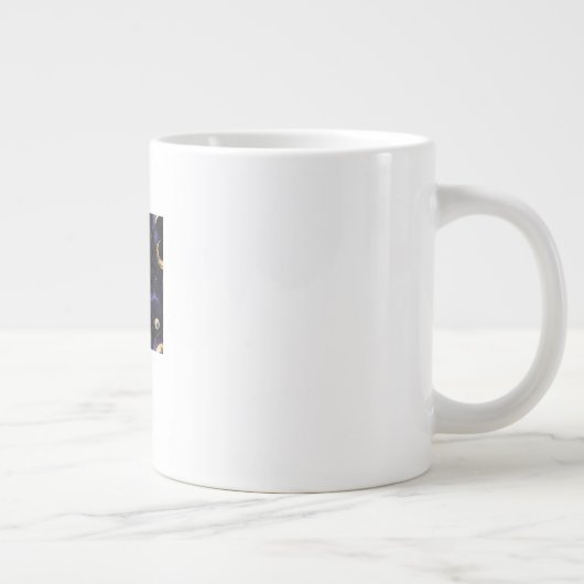 Abstraktes Whimsigoth Muster Classic Jumbo-Tasse (Rechts)