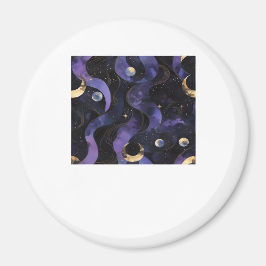 Abstraktes Whimsigoth Muster Classic Magnet (Vorne)