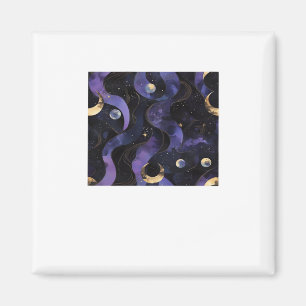 Abstraktes Whimsigoth Muster Classic Magnet