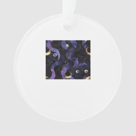 Abstraktes Whimsigoth Muster Classic Ornament (Vorderseite)