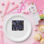 Abstraktes Whimsigoth Muster Classic Pappteller (Party)