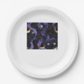 Abstraktes Whimsigoth Muster Classic Pappteller (Vorderseite)