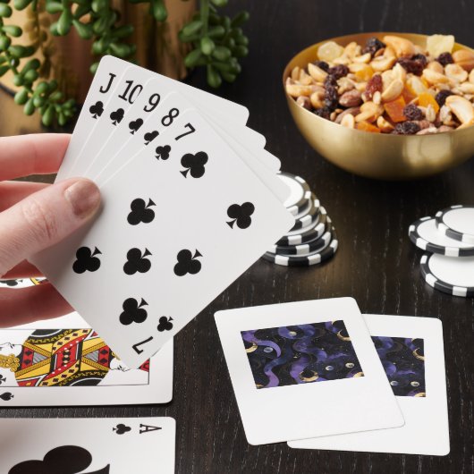 Abstraktes Whimsigoth Muster Classic Spielkarten (In Situ)