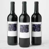 Abstraktes Whimsigoth Muster Classic Weinetikett (Flaschen)