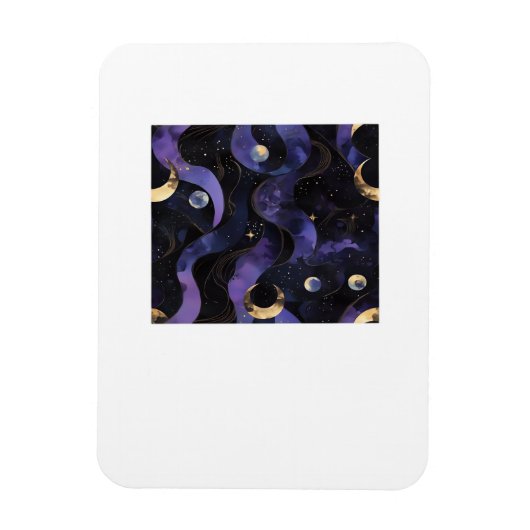 Abstraktes Whimsigoth-Muster Klassiker Magnet (Vertikal)